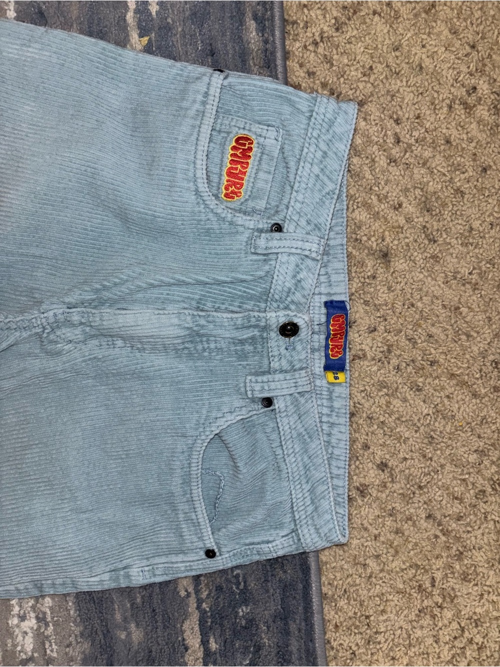 Empyre Light Blue Corduroy Relaxed Jeans